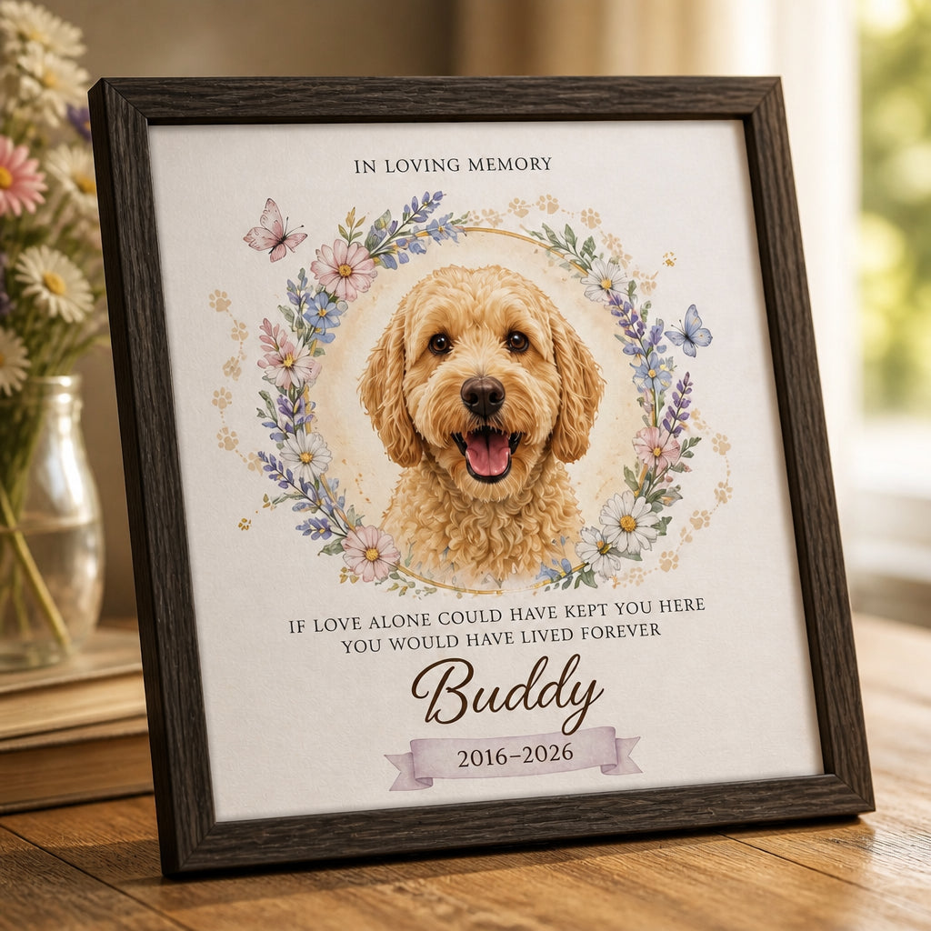 Pet Memorial Photo Frame – If Love Alone… (Photo + Name + Years) - Personalized Picture Frame 30c60cdb-f955-493b-b51c-f827932dc2f7.jpg