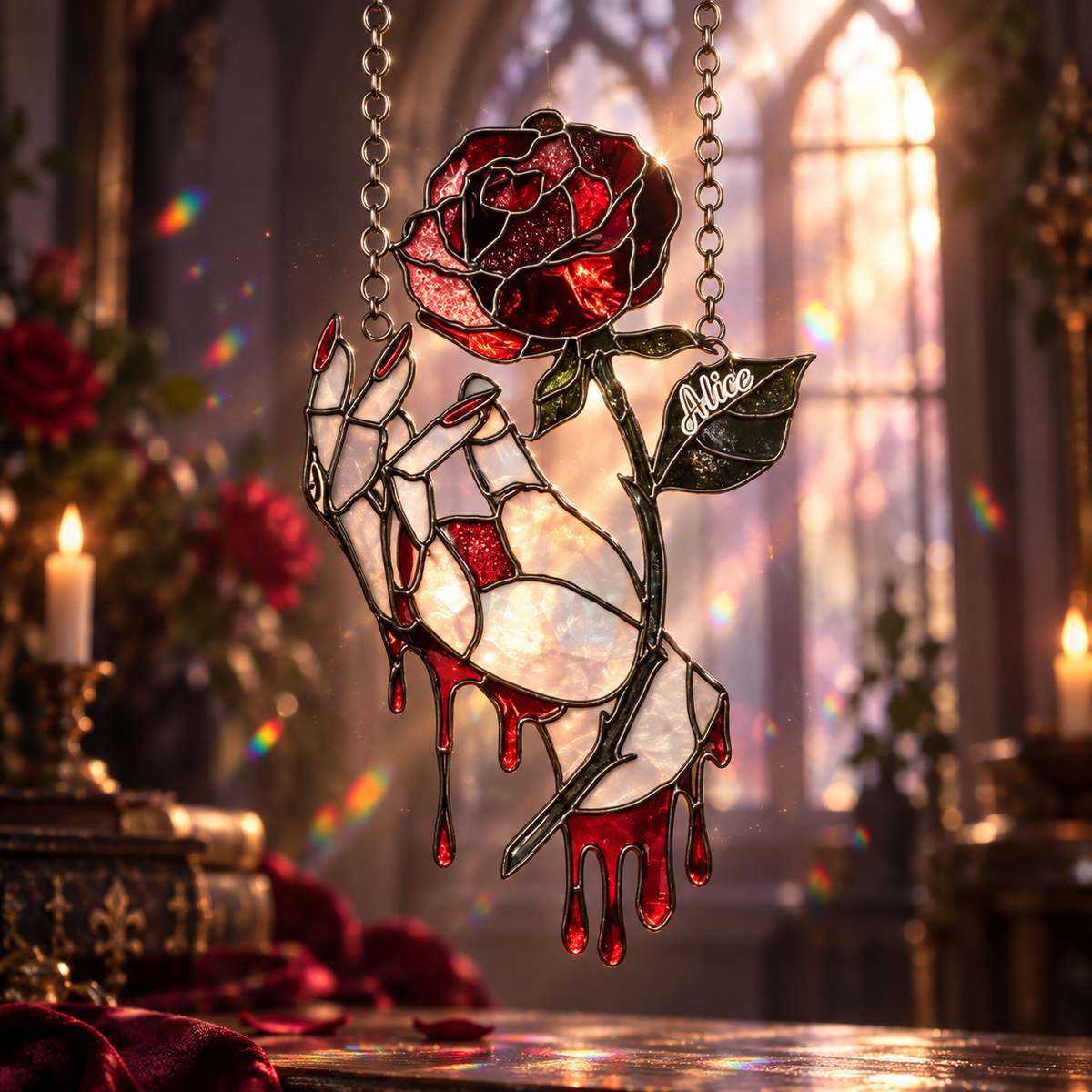 Gothic Bloody Rose Hand Acrylic Suncatcher - Faux Stained Glass Window Hanging, Gothic Vampire Decor, Unique Gift For Dark Romance Lovers 30d26ddb-ec47-4c20-b632-24aff577a7da-fghrft-1-.png