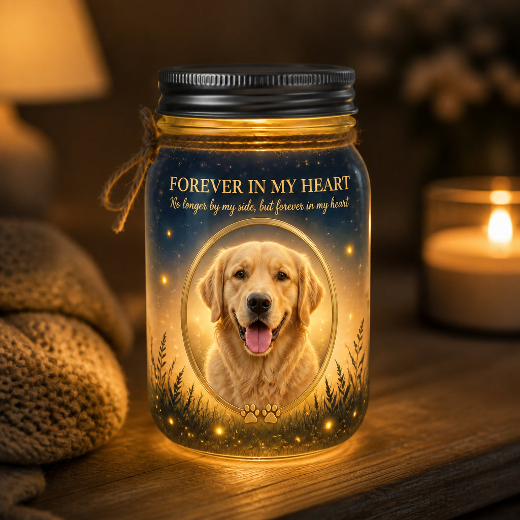Pet Memorial Mason Jar Light – Forever In My Heart (Photo Upload) - Personalized Mason Jar Light 30f34c51-fb53-4d5c-9a72-15c197c073e2.jpg