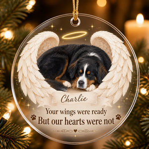Angel Wings Pet Memorial Photo Ornament - Personalized Transparent Acrylic Ornament 3117abdb-3006-47fc-94ac-b6239b10afc0.png