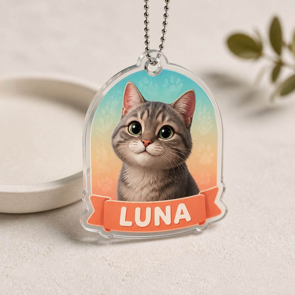 Photo-to-Toon Pet Name Acrylic Keychain - Personalized Acrylic Keychain 312c7352-1f33-4133-a259-80d5119184f9.jpg