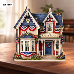Personalized America 250th Anniversary House Wooden Block, 1776 2026 Patriotic USA Flag Shelf Decor, Custom Family Name House Sign 31404de5-1279-4870-9c12-d2d01478946c-5.jpg