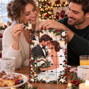 Personalized Newlywed Advent Calendar with 24 Custom Photo Acrylic Ornaments, Our First Christmas Married Gift, Wedding Keepsake for Couple 314523b7-1cc9-4945-80ed-85359aa20326-il_fullxfull.8619109437_4m5r.jpg