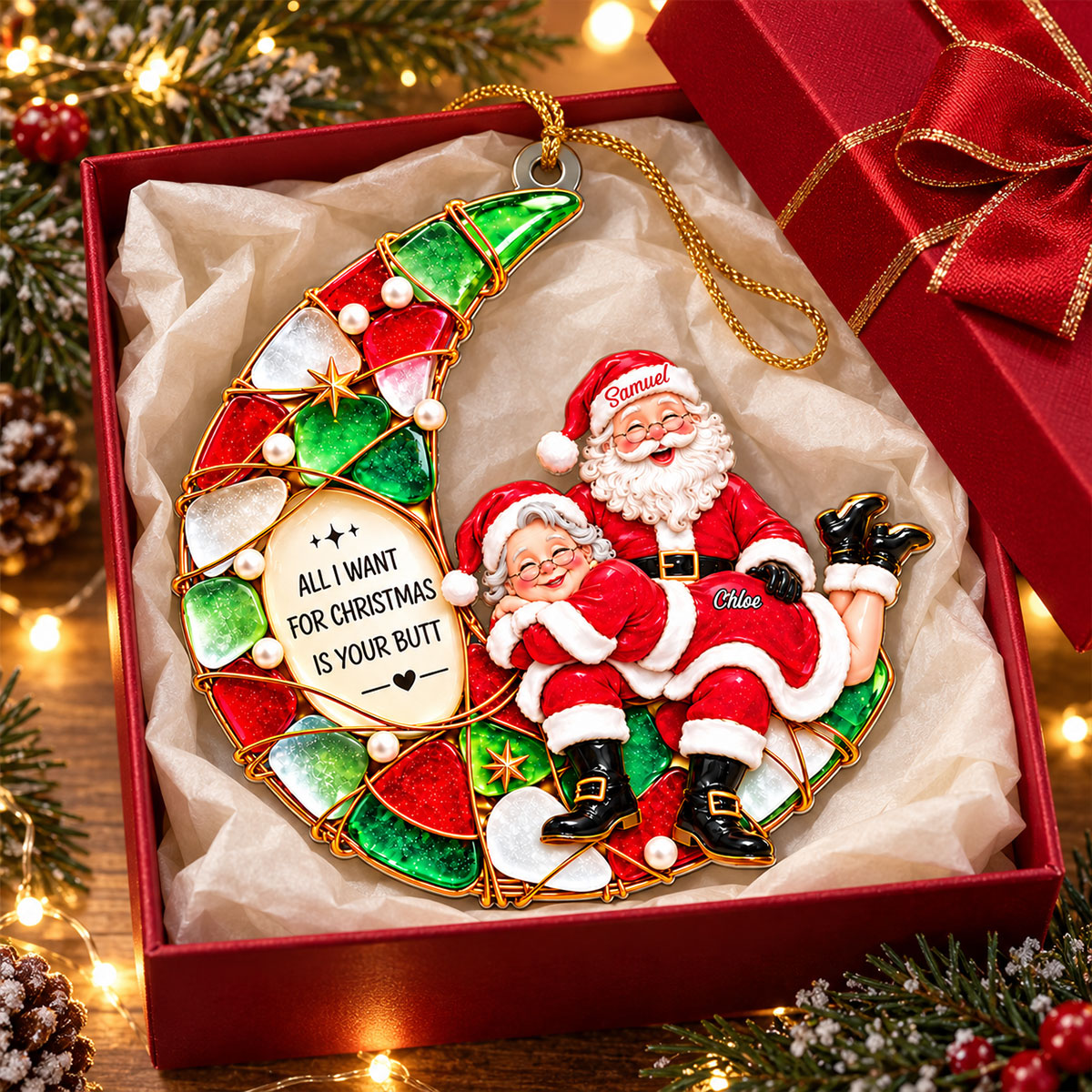 All I Want For Christmas Acrylic Ornament - Personalized Couple Ornaments 31491381-07fd-44db-aa7e-b8baa4509165-1-3-.jpg