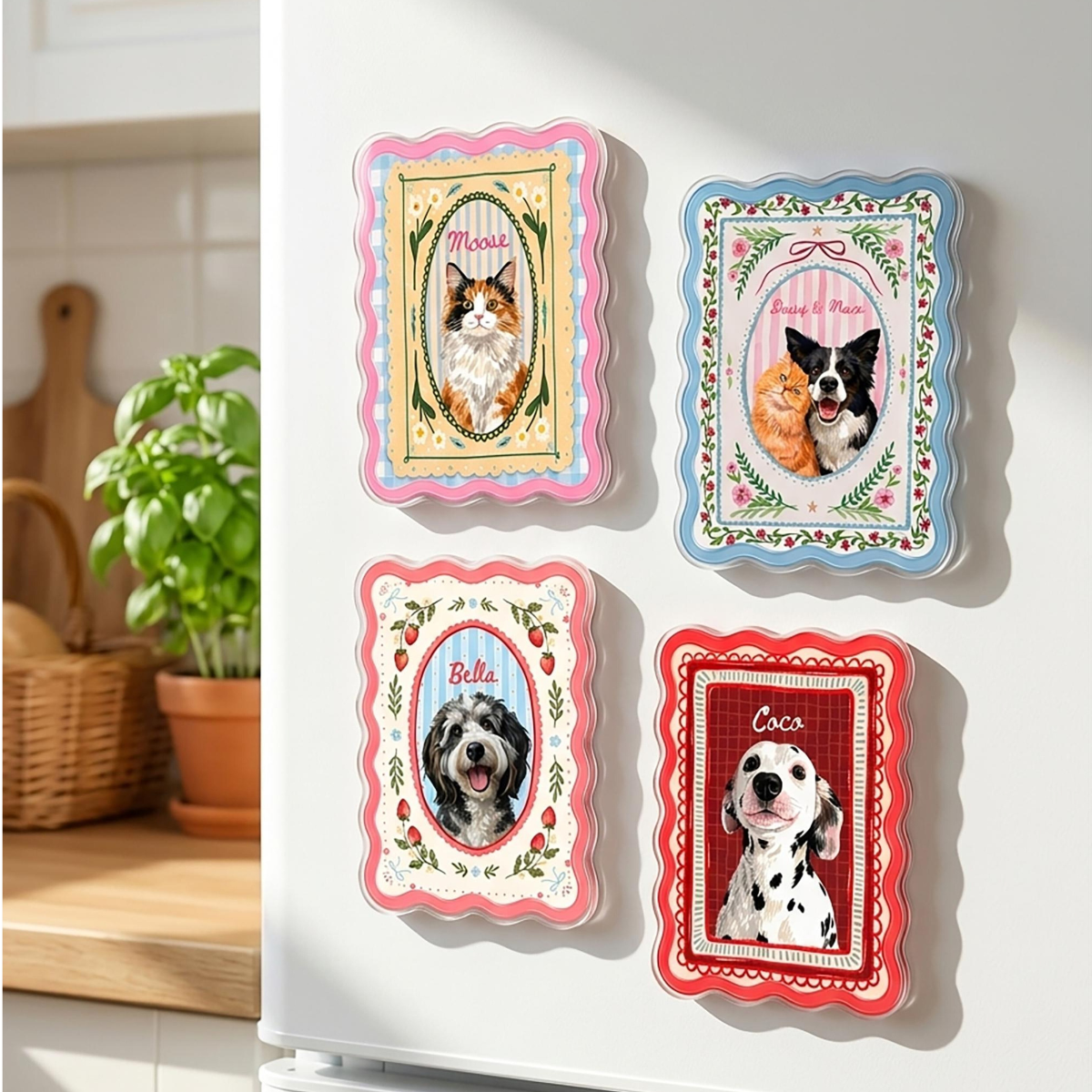 Personalized Pet Portrait Fridge Magnet, Custom Dog Cat Photo Magnet, Pet Lover Gift, Dog Mom Magnet, Gift for Pet Owner 316ba7e5-085d-47c6-a9a5-9de9455785ff-2.png