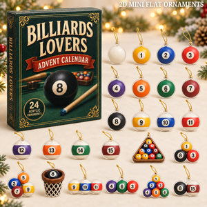 Billiards Ball Advent Calendar 2026 - 24-Day Festive Countdown, Acrylic Charms Blind Box - Gift For Billiards Lovers 316f09be-8236-4e59-9d24-6ca519c4bc64-billiards-text.png