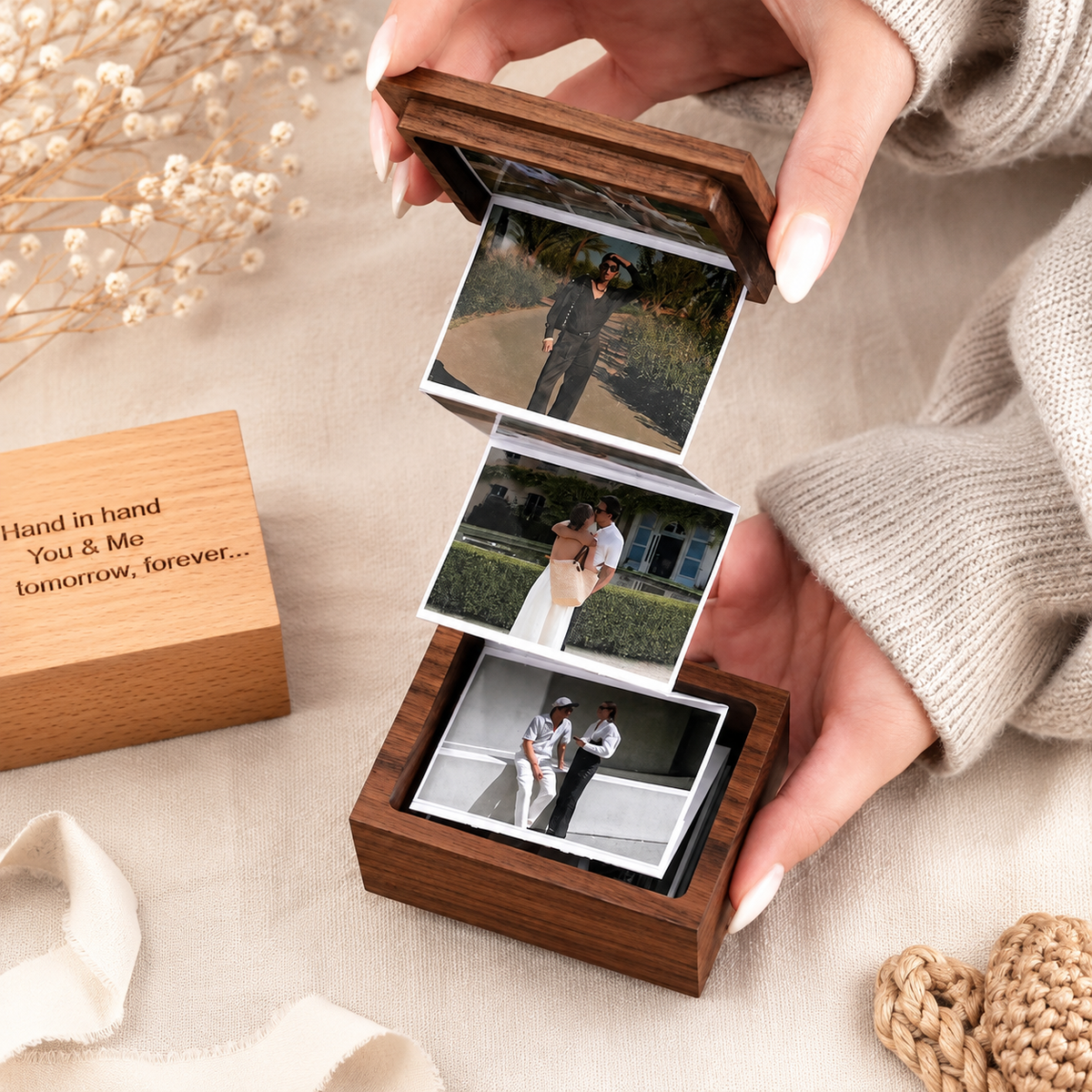 Personalized Wood Photo Box, Anniversary Keepsake Gift For Her, Pull Out Photo Album, Custom Memory Collection Photo Frame, Gift for Him 31708a96-af7a-4808-b903-00fe388867d9-7aeaf83d-05f1-4296-81e7-3122d92fc636.png