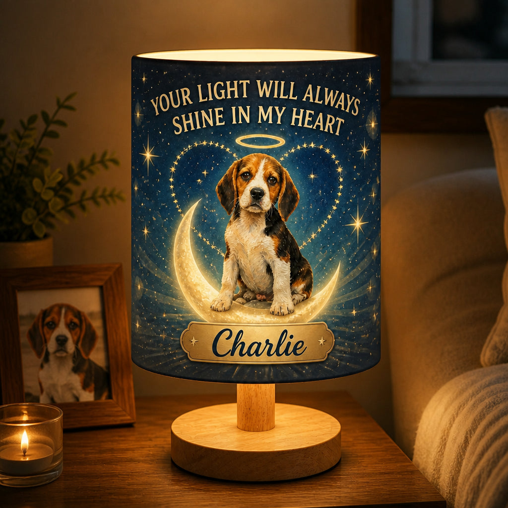 Pet Memorial Fabric Lamp — Your Light Will Always Shine In My Heart - Personalized Custom Fabric Lamp 317641ba-5c2a-4f5e-9340-0b0c6d656db2.jpg