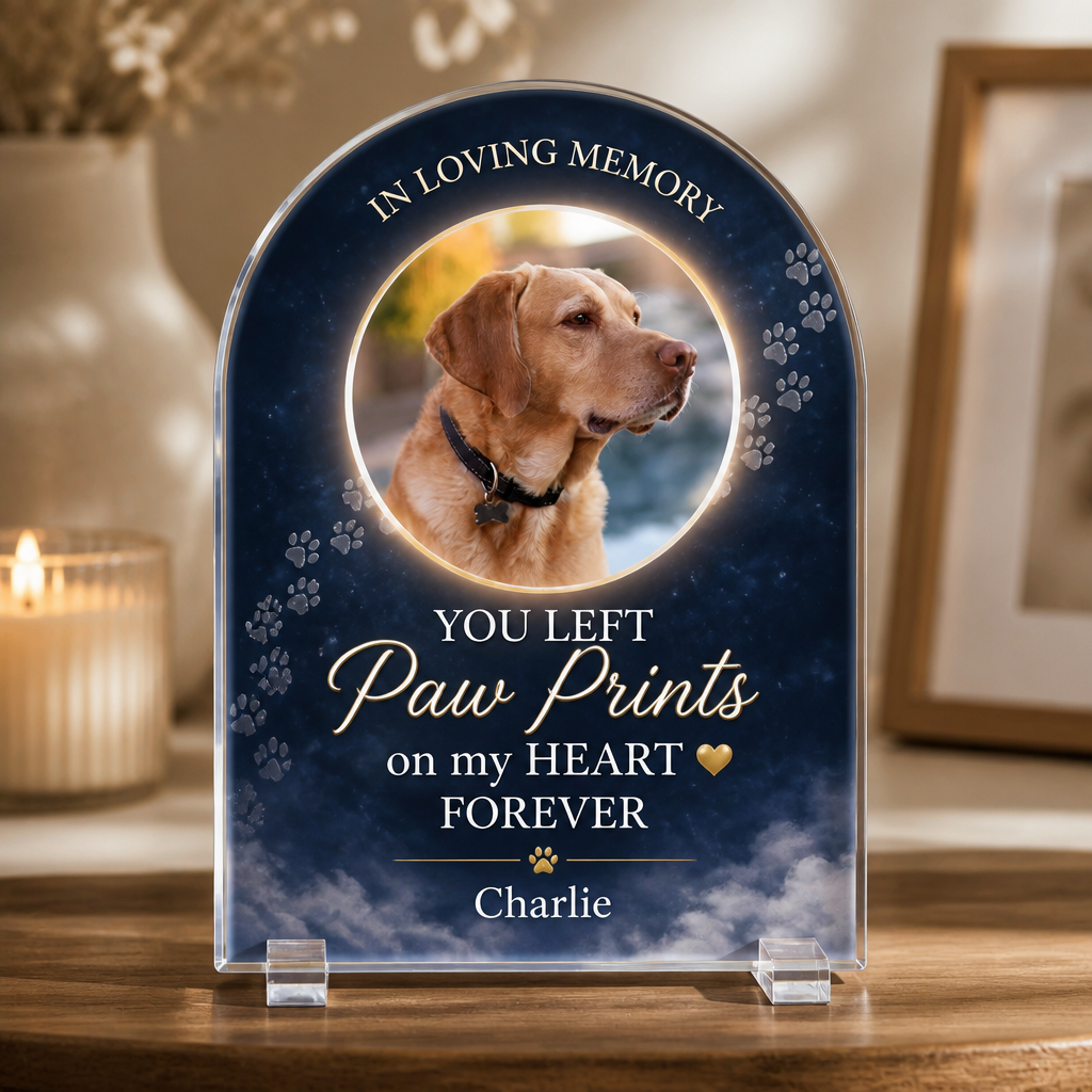 Pet Memorial Acrylic Standee – Paw Prints On My Heart - Personalized Acrylic Custom shape Standing 1 layer (FS) 319e9ef4-5ae5-4baf-b99b-7c91281049b0.png