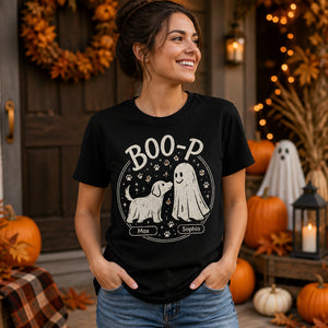 BOO-P Dog & Ghost Names Halloween Tee - Personalized T-shirt 31ad4ca7-b26b-4255-8ab7-1fef6fa9ee3b.jpg