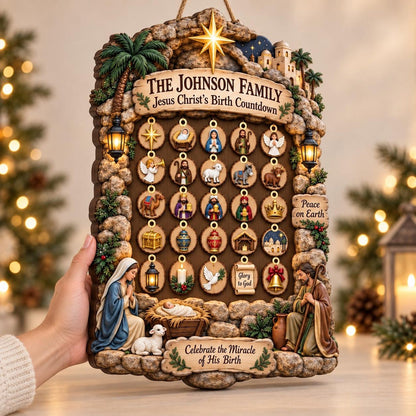 Personalized Nativity Advent Calendar: Custom Wood Christmas Countdown Sign with Hanging Ornaments 31bc0cf4-b282-4e50-bc47-bc1c52fcc9f0-il_1588xN.8573775725_365q.jpg