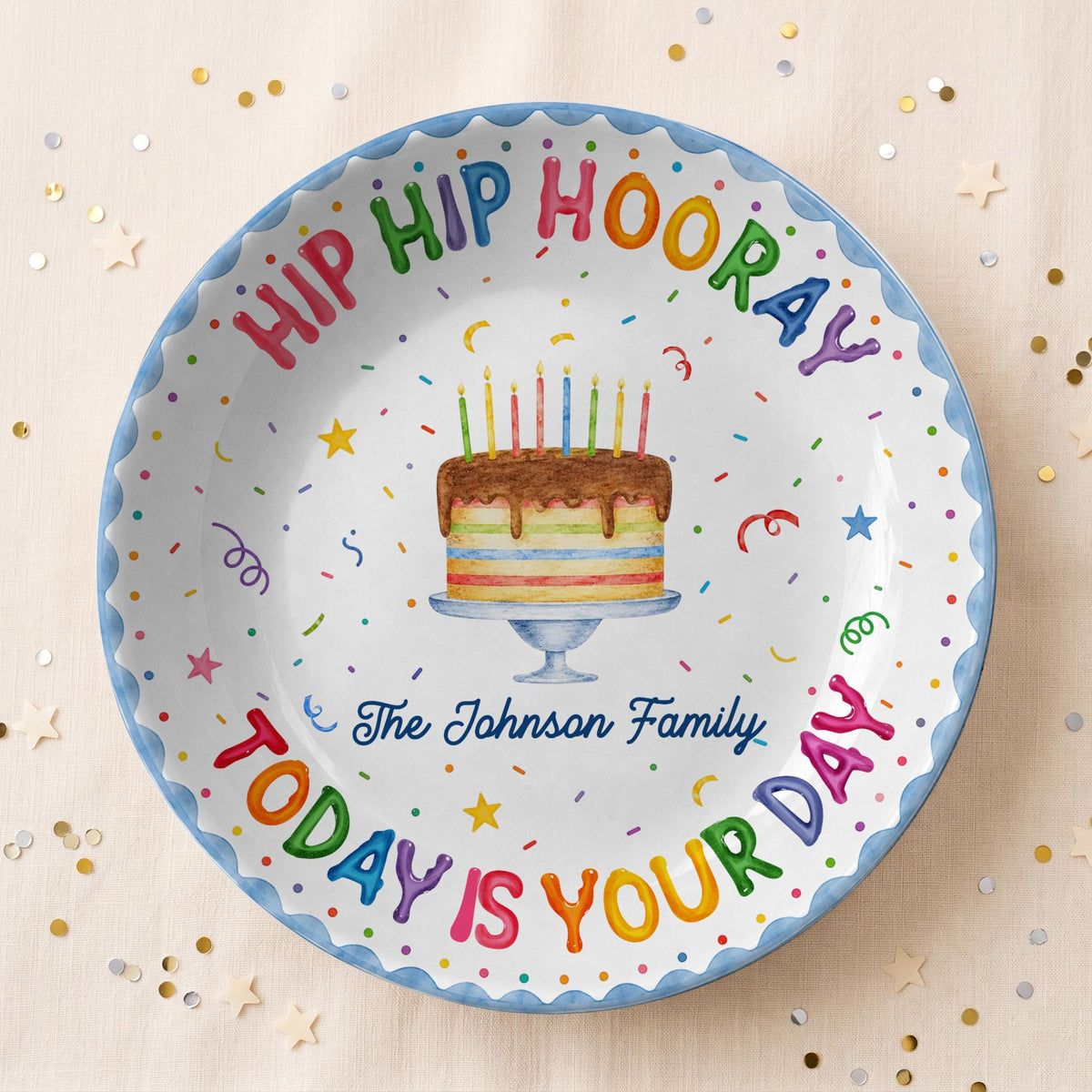 Personalized Birthday Plate, Custom Family Name Celebration Plate, Kids Birthday Keepsake Gift, Last Name Birthday Tradition Plate 31c1107c-6dda-48b1-a97c-8ad6f7b8eba2-10.jpg