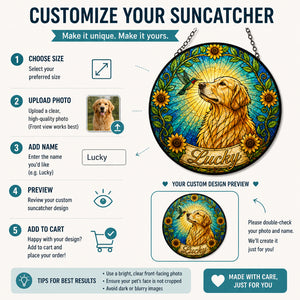 Custom Stained‑Glass Pet Portrait Suncatcher (Photo + Name) - Personalized Suncatcher Stained Glass 31eac56f-ae1c-4e35-8ea4-9dc89ef406b1.jpg