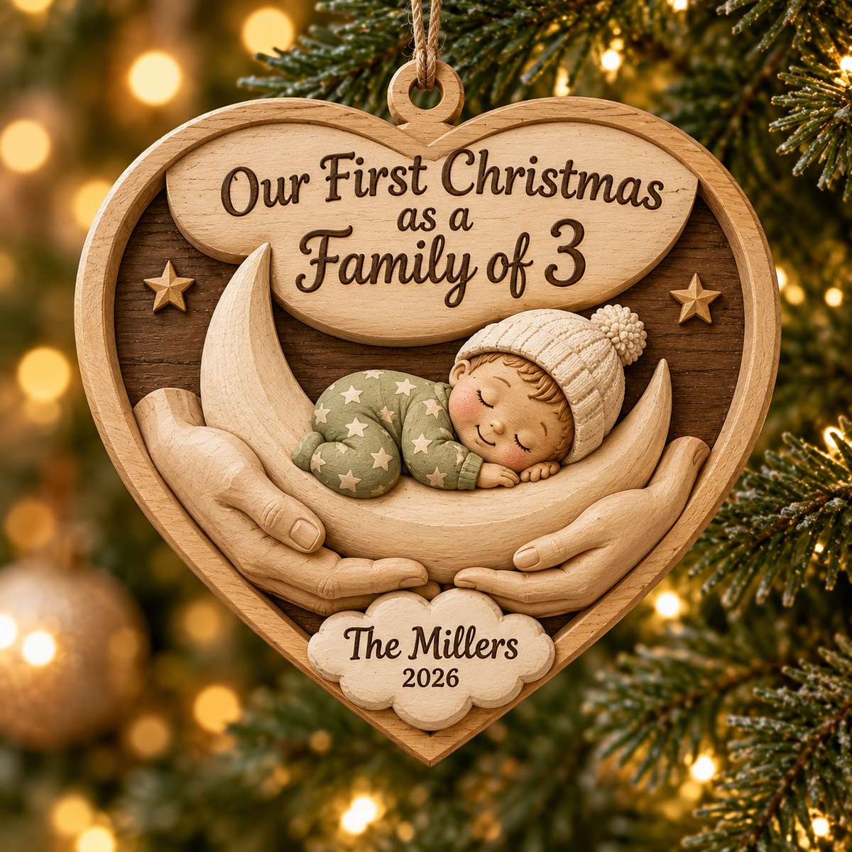 Personalized First Christmas as a Family of 3 Ornament 2026 – Baby Girl’s First Christmas Keepsake, Custom Family Name, Gift for New Parents 3222edba-64d4-4818-8b0e-ea18e72a849b-Our-First-Christmas_-Family-of-3-1-.png