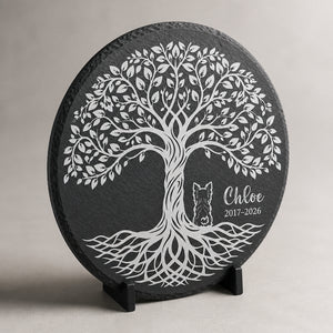 Tree of Life Pet Memorial Slate – Name and Years - Personalized Slate Memorial Stone 322812ac-ab34-4021-97f3-ad86c336a01e.jpg