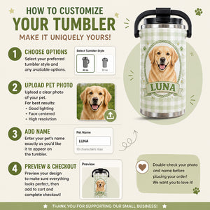 Custom Pet Portrait Cameo 40oz Tumbler – Photo-to-Art + Name - Personalized 40 oz Stainless Steel Tumbler 32411622-1a67-4049-8447-bdd50ce33b2b.jpg
