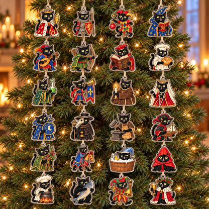 Ugly Medieval Black Cats Advent Calendar, 24 Acrylic Charms, Gothic Christmas Blind Box 324fecf8-18f6-4e56-8441-e95545900f85-dfghdr-3-.webp