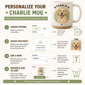 Custom Pet Portrait + Name Mug — Watercolor Circle Edition - Personalized Pottery Mug 327befb3-e88d-4312-990f-e48967327353.jpg