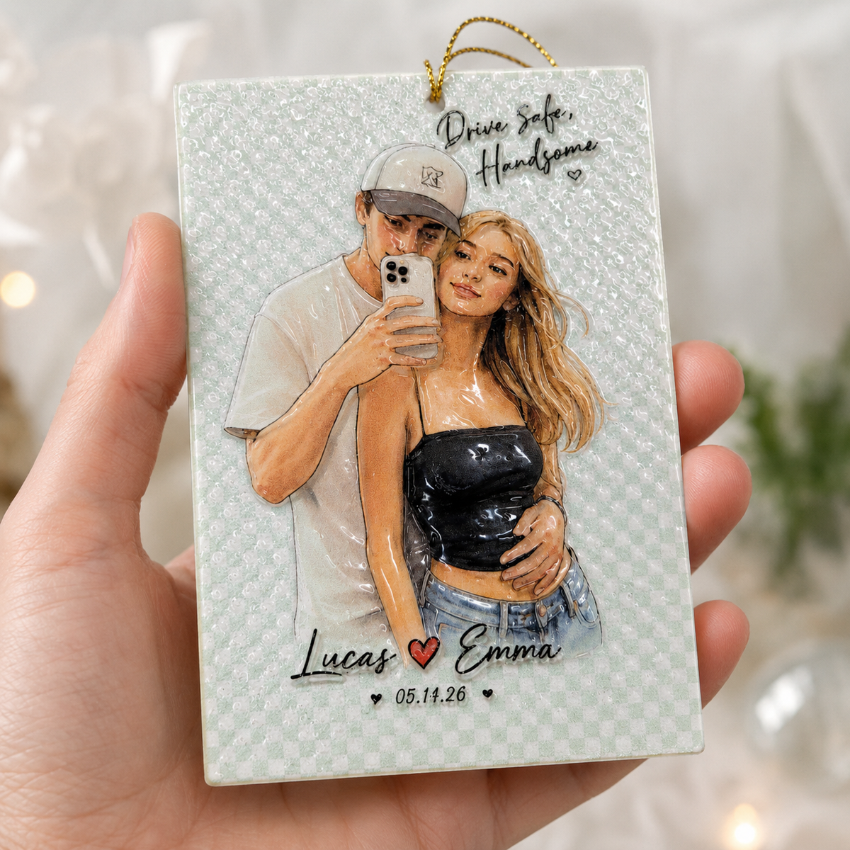 Personalized Photo Real 3D Raised Acrylic Car Ornament, Custom Couple Portrait Hanging Keepsake, Romantic Anniversary Gift For Couple 32952161-4b78-4fe9-a5b0-fbfdaf1ffca4-banner-5.png