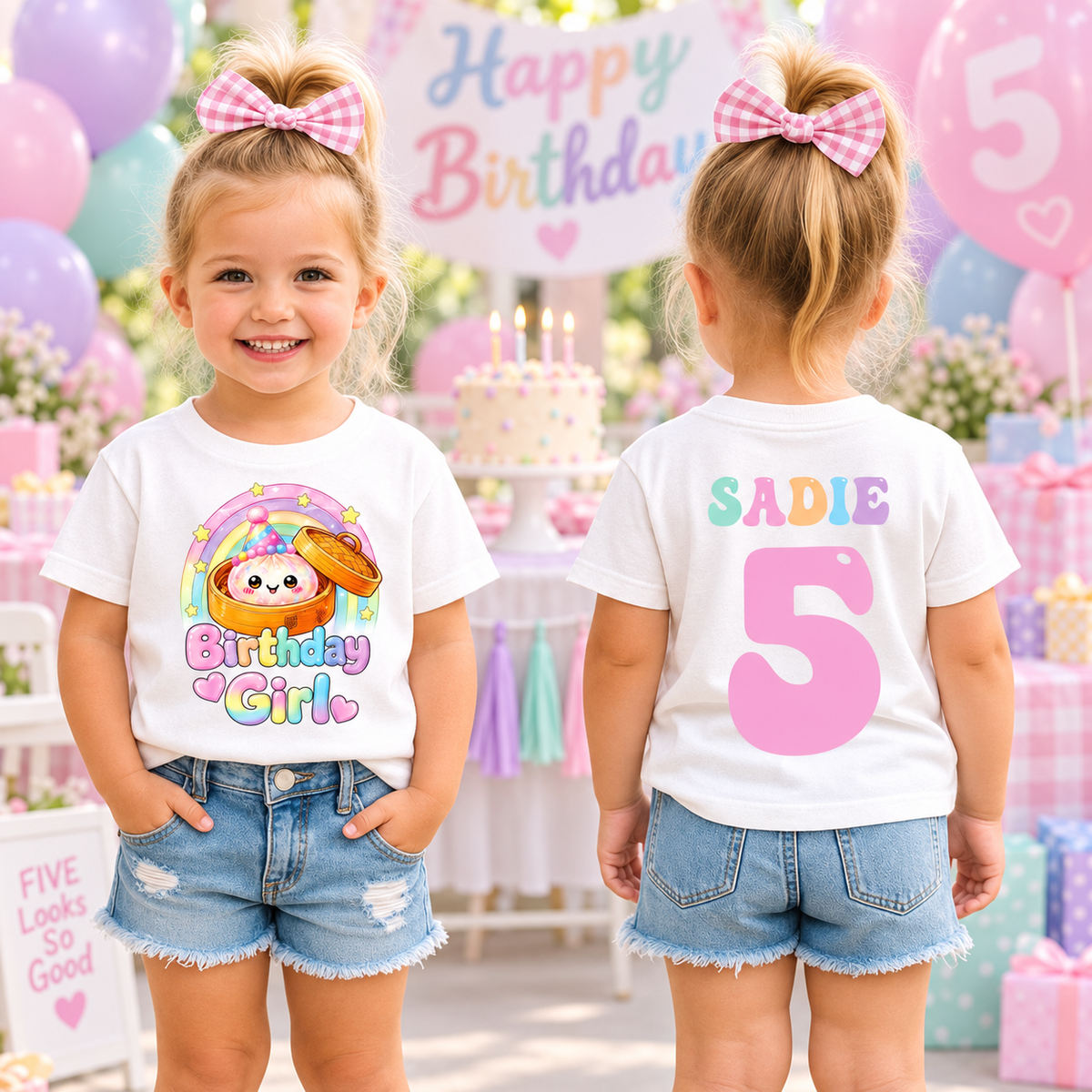 Rainbow Dumpling Birthday Girl Shirt, Cute Kawaii Dumpling Party Tee Gift 32b2e71c-dbaa-4da6-9d2d-3b51692ce9b9-banner-1.png