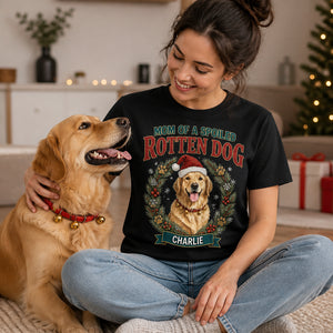 Spoiled Rotten Dog Mom – Custom Pet Portrait Tee - Personalized T-shirt 32cad7f2-05fa-437e-a868-22b26084b51b.jpg