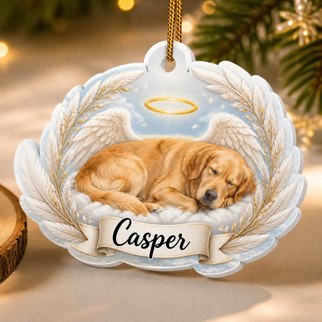 Angel Pet Memorial Shape Ornament – Upload Pet Photo & Name - Personalized Shape Ornament 32d82bd7-cdc2-4690-8d33-b5b20f296c14.jpg