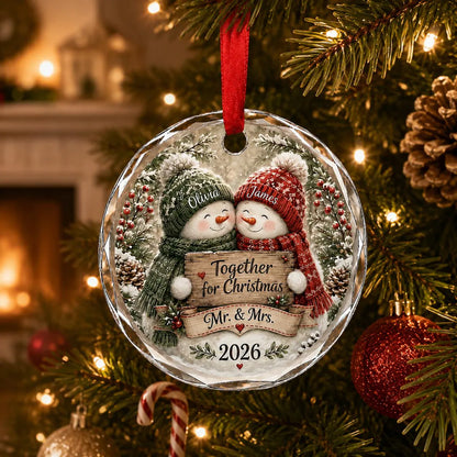 Personalized First Christmas Married Ornament, Newlywed Wedding Gift, Our 1st Christmas Mr & Mrs Keepsake 32dd9f7d-6348-4f5e-bb04-d76eb09af4c0-8.webp