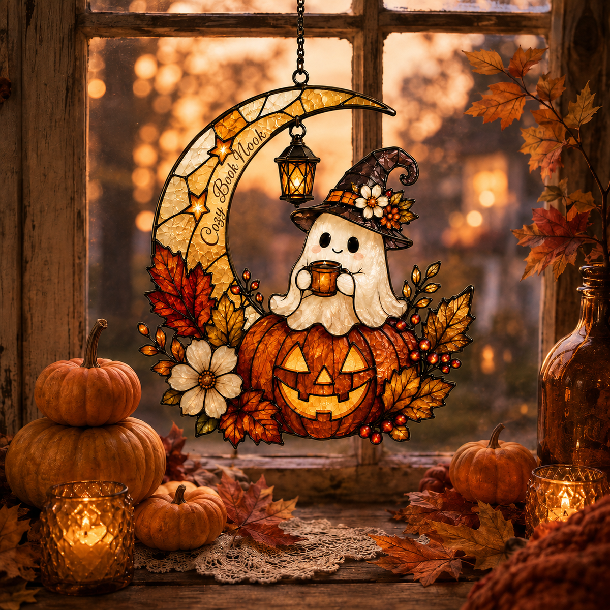 Ghost Pumpkin Moon Acrylic Suncatcher, Ghost Drinking Coffee Window Hanging, Halloween Suncatcher, Thanksgiving Gift For Coffee Lovers 330bf4d0-4473-4fcf-a544-a35537fa2172-qq5.png