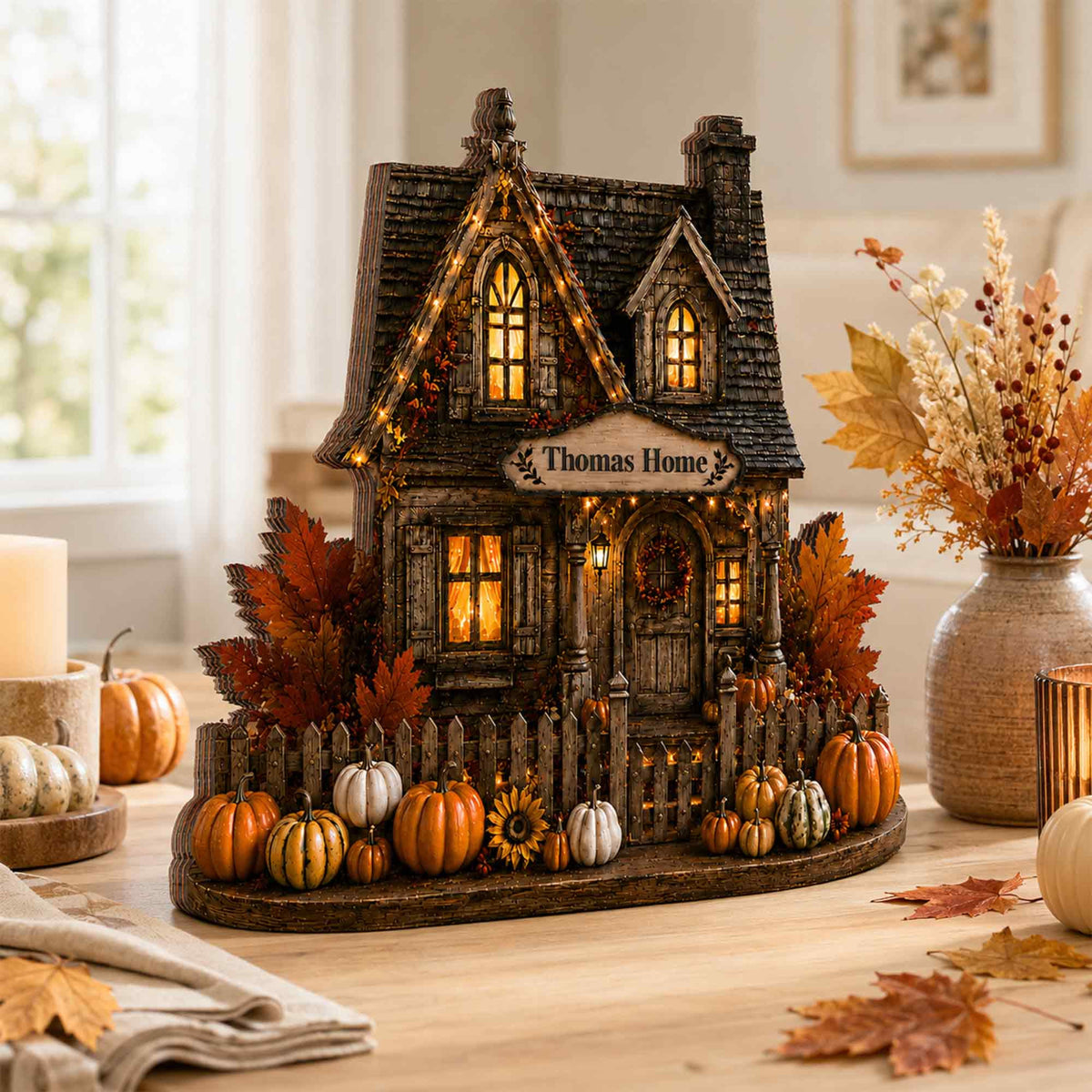Personalized Harvest Home Wooden Block,Autumn Village Wooden Sign,Fall Pumpkin Decor,Thanksgiving,Harvest Home Gift,Cozy Country Shelf Decor 330edbc1-8d10-4c9d-bb92-40cf7c2b783f-6.jpg