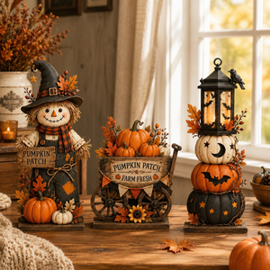 Halloween Wooden Block Decor, Rustic Pumpkin Patch Scarecrow, Farmhouse Fall Shelf Sitter, Spooky Lantern Tabletop Ornament, Gift Idea 330ffc3c-a818-4c68-84b8-70c0a9f2aa95-banner-1.png