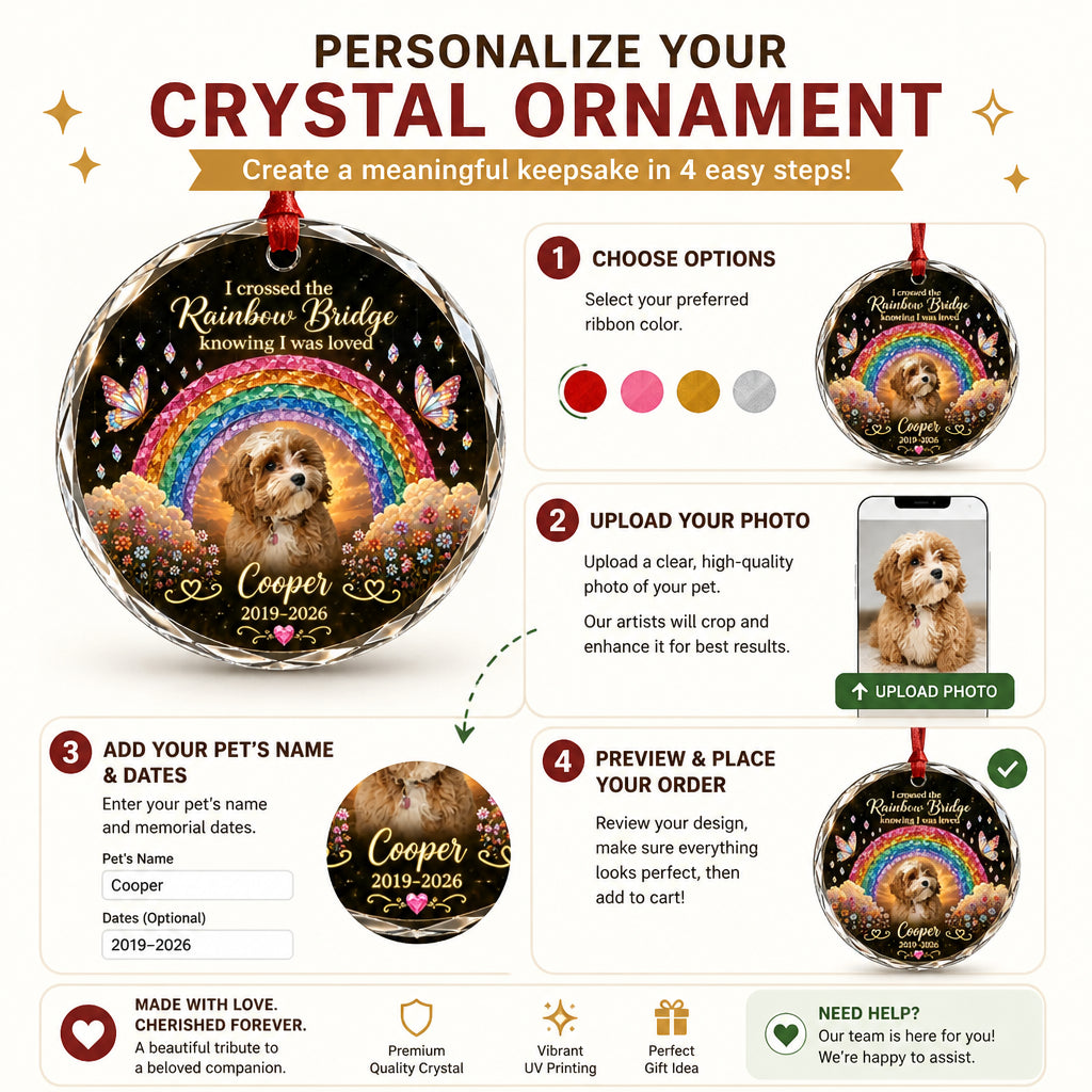 Rainbow Bridge Pet Memorial Crystal Ornament – Photo, Name & Years - Personalized Crystal Ornament 3323f0cf-dafb-4659-89dc-78667ba18bb6.jpg