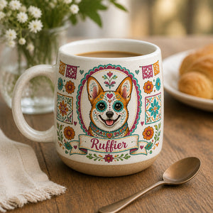 Custom Sugar-Skull Pet Portrait Pottery Mug - Personalized Pottery Mug 33369d55-2d51-4662-8ed6-5e8a8a10bcef.jpg