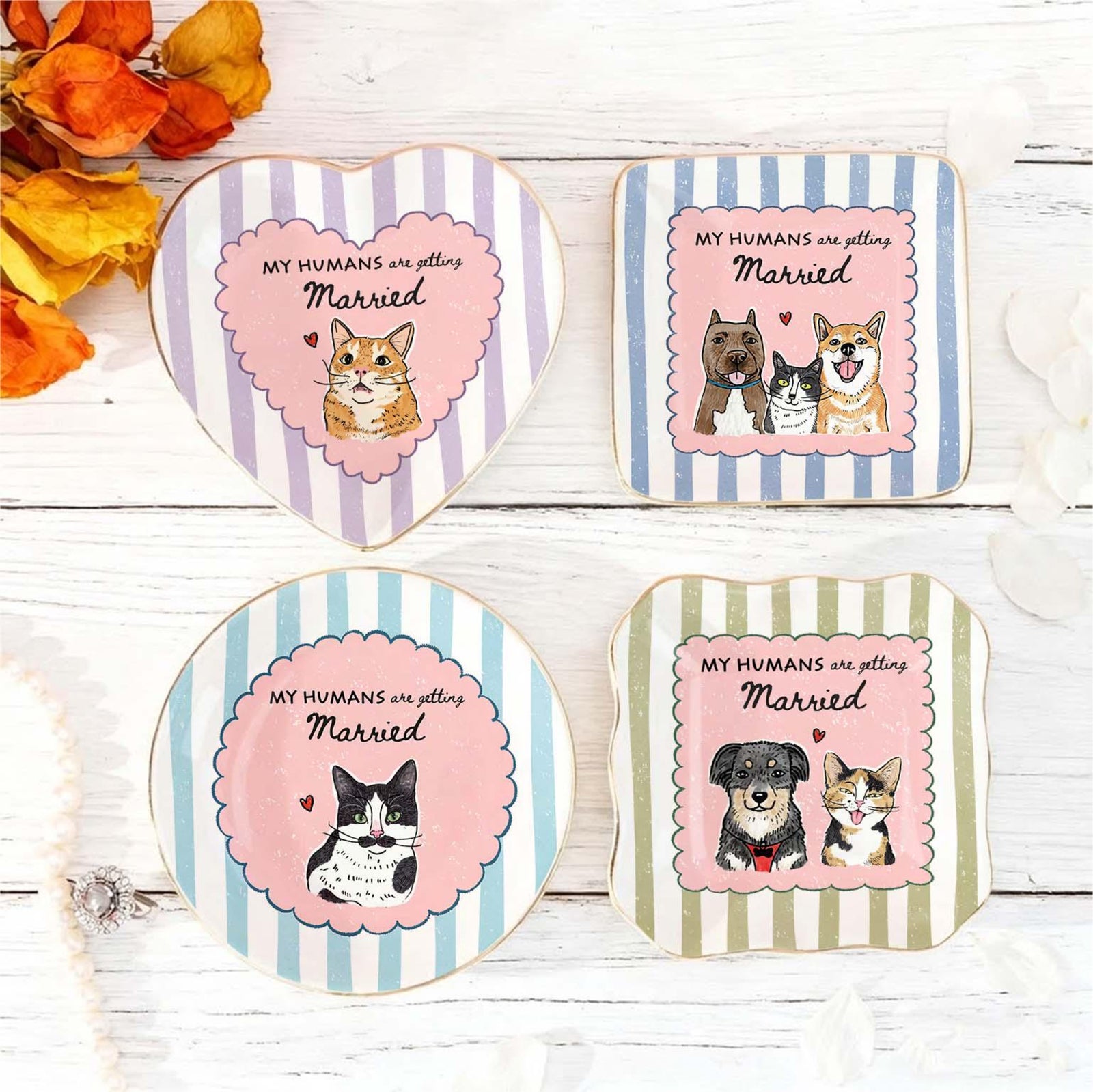 Custom Pet Ring Dish, My Humans Are Getting Married Jewelry Trinket Dish, Personalized Dog Portrait Ring Dish, Engagement Gift For Her 334fcbb7-6eff-43bf-b952-5afb3935f04d-5.jpg