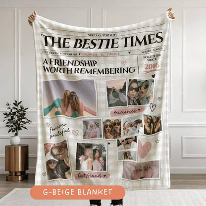 Personalized Best Friend Newspaper Blanket Custom Bestie Photo Collage Blanket Custom BFF Gift Gift for Her Friendship Keepsake Girls Night 335815a3-fc5b-4631-b61b-042fdae6d7cd-dfgdfg-1-.jpg