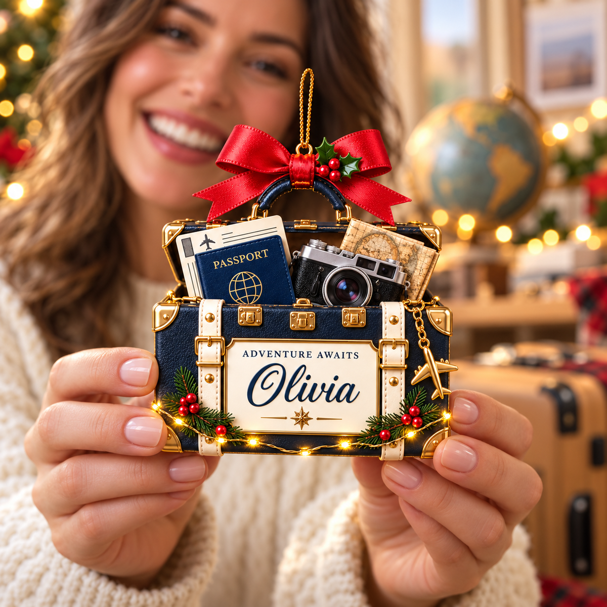 Personalized Travel Suitcase Christmas Ornament – Custom Name with Passport, Camera and Map, Adventure Awaits Keepsake Gift for Travel Lovers 336bb902-e130-4825-8c6b-6e5264e28c22-a60f0e14-19b9-4b22-bb05-ede9d857bf92.png