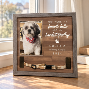 Pet Memorial Collar Display: Wooden Photo Frame, Sympathy Gift - Special Gift For Your Pet, Forever Beside You 337f2d73-0dea-4e8d-884d-84f518c15c02-hfh.png