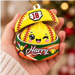Personalized Softball Dumpling 3D Relief Ornament 2026, Softball Ornament, Squishy Dumpling Ornament, Sport Ornament, Kids Christmas Gift 3388947c-49e8-4e8e-a07e-c136220f6e51-mockup_4_hand.png