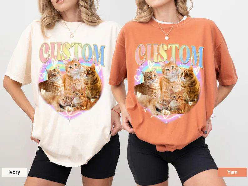 Personalized Cat Bootleg Shirt, Custom Cat Face Bootleg Shirt, Vintage Pet Photo - Name Shirt, Personalized Graphic Tee Dog, Pet Gifts Shirt 3394e90e-6ced-411e-8797-32d5afe459b7-fgftr-3-.webp