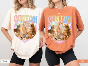 Personalized Cat Bootleg Shirt, Custom Cat Face Bootleg Shirt, Vintage Pet Photo - Name Shirt, Personalized Graphic Tee Dog, Pet Gifts Shirt 3394e90e-6ced-411e-8797-32d5afe459b7-fgftr-3-.webp