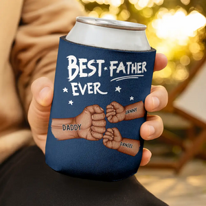 Best Dad Ever - Personalized UV Printed Can Cooler - Gift For Father, Grandpa, Father's Day Gift