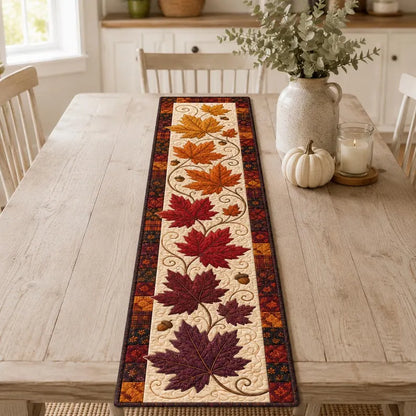 Fall Maple Leaf Table Runner, Autumn Quilted Harvest Dining Decor, Thanksgiving Farmhouse Table Runner, Rustic Kitchen Table Gift 33a4d1ab-1d1f-4b59-80c9-e6481cceca3b-ghj-14-.webp