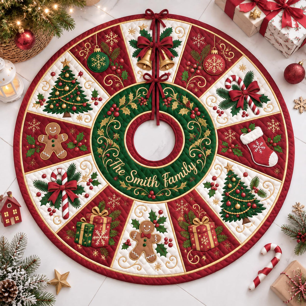 Personalized Christmas Tree Skirt Quilt, Custom Family Name Tree Mat, Farmhouse Christmas Tree Decoration,Family Christmas Gift,Holiday Gift 33ade85e-2e60-45e7-9595-dd9e1b797931-il_1588xN.8628959317_nzyw.jpg