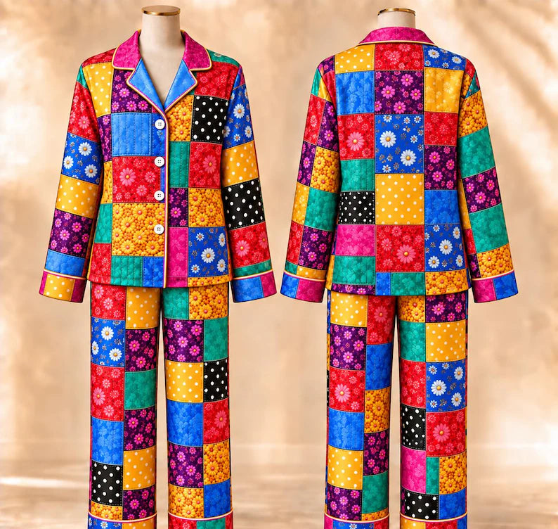 Dolly Coat of Many Colors Pajama Set, Pink Guitar Sleepwear, Country Music Lover Gift, Colorful Patchwork PJs, Christmas Pajamas 33b5e2f0-ff4f-4be9-93bc-f1cacfd7d1f9-gfgf-2-.webp