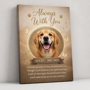 Always With You - Pet Memorial Photo Canvas - Personalized Canvas 33bdcdbd-09e6-4ff2-8a75-dd6bb2f0758e.jpg