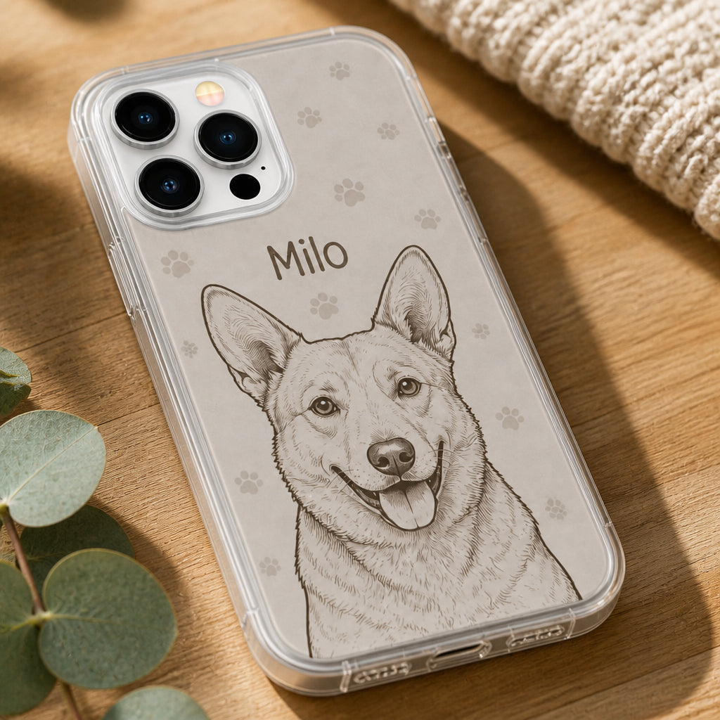 Custom Pet Portrait Phone Case — Sketch + Name - Personalized Phonecase 33c9c70c-35cb-47aa-9452-76ec9f038ba8.jpg