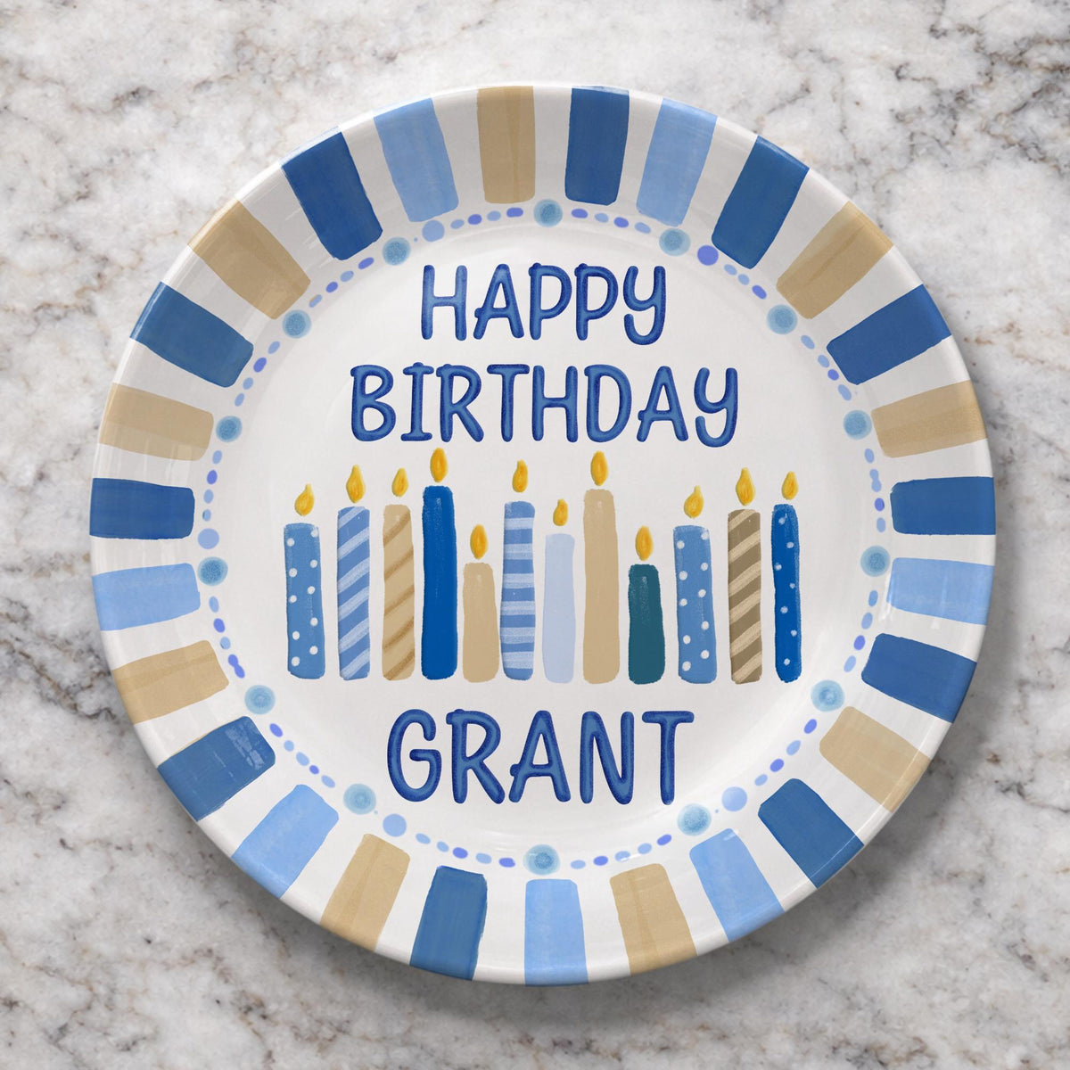 Personalized Birthday Plate with Name, Custom Happy Birthday Keepsake Plate for Kids, Ceramic Birthday Dish Gift, Baby Birthday Plate Decor 33d837ee-8990-4341-b285-3e9b31bf6a3c-2.jpg