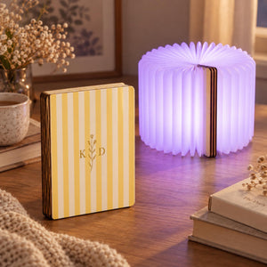 Custom Couple Name Folding Magnetic Table Light, Personalized Striped Book Lamp, Wedding Keepsake, Engagement Anniversary Gift 33ef7bcd-70ed-4270-a7ce-dd8beb3170f1-2.jpg