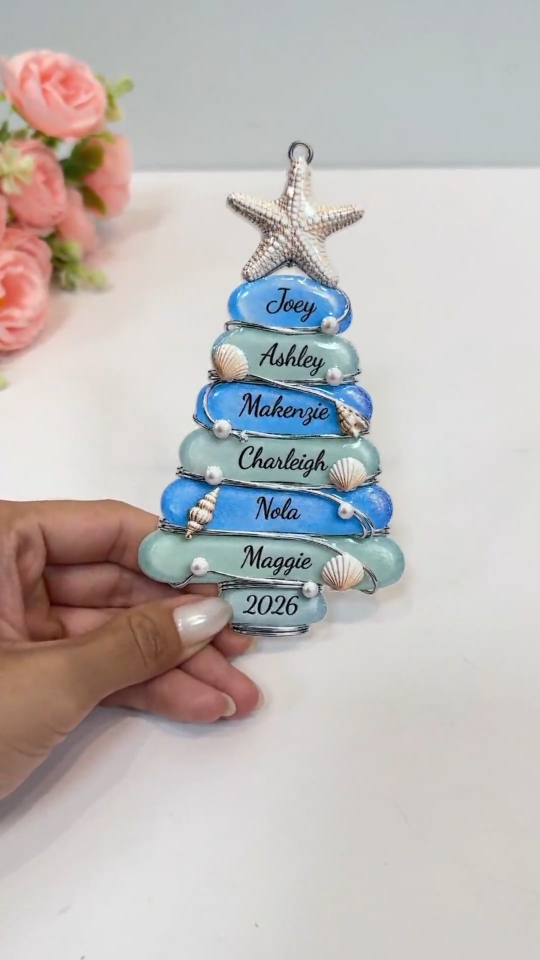 Custom Sea Glass Tree 2026 Acrylic Ornament, Beach Family Christmas Decor, Personalized Coastal Keepsake, Grandkids Gift 33fa5bc3-1363-4c19-952f-89f231a42e85-yuu-1-.png