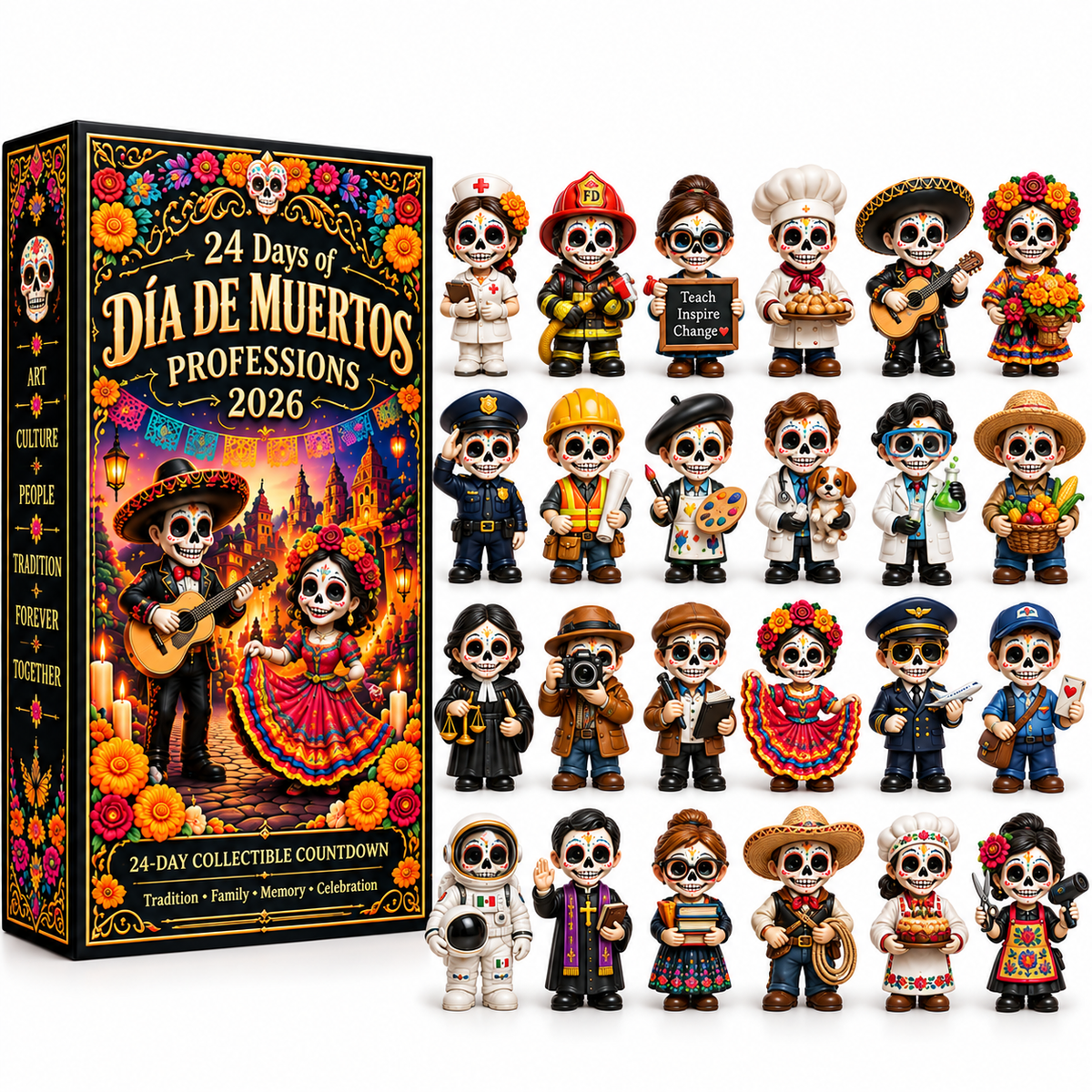 24 Days of Día de Muertos Professions 2026 – 24-Day Collectible Countdown Calendar with 24 Unique Profession Miniatures 33fcdc2d-62c6-417c-bde8-fe6358060a8e-267ecc23-a123-4a84-bb13-52dfe17215dc.png