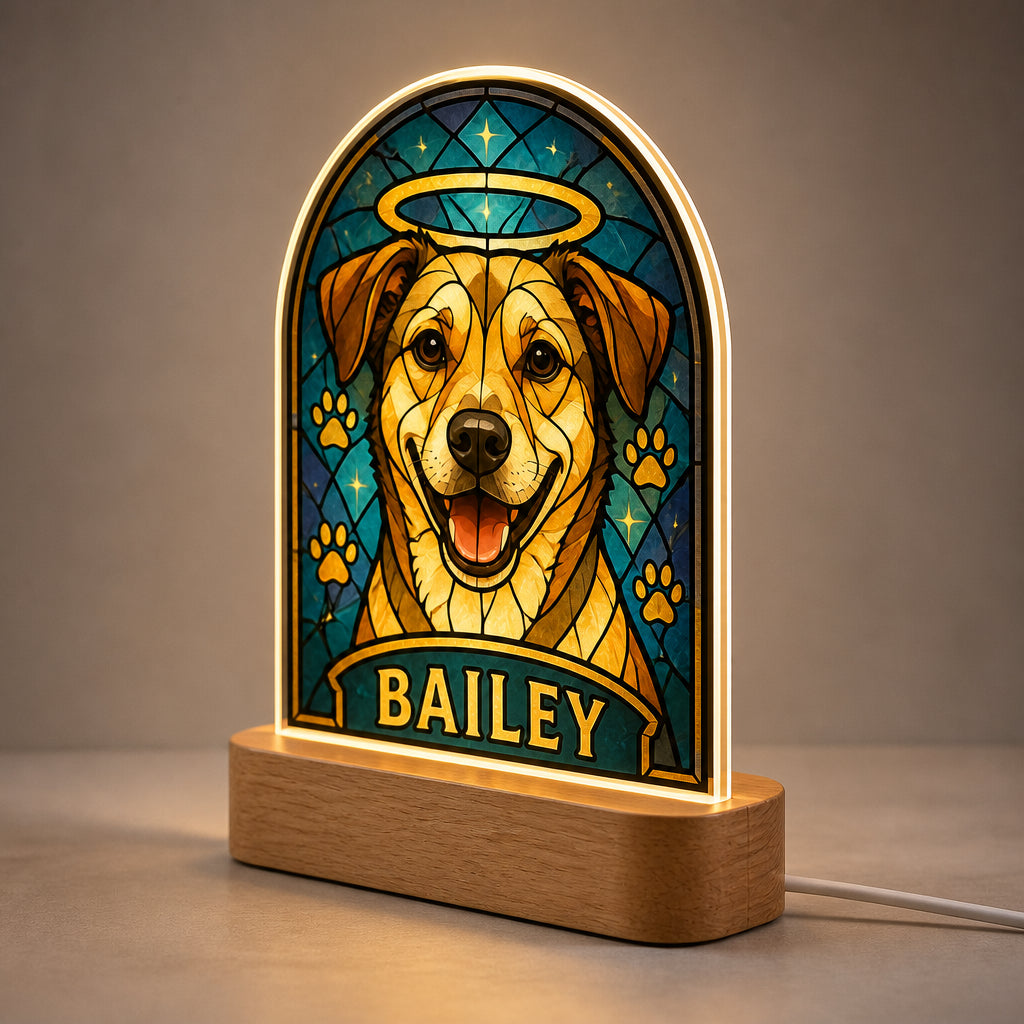 Custom Stained-Glass Pet Night Light with Name - Personalized 3D LED Light Wooden Base 3449b1c8-96af-4873-b25d-586d16368028.jpg